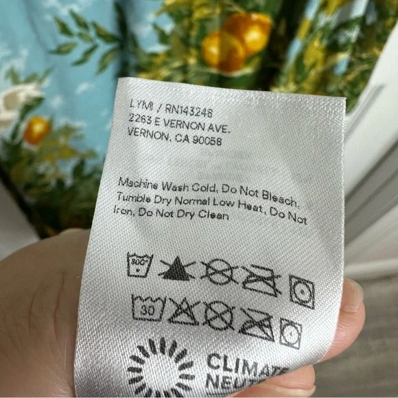 Reformation Tommie Knit Long Sleeve Printed Maxi Dress Villa Livia XL - Picture 11 of 11